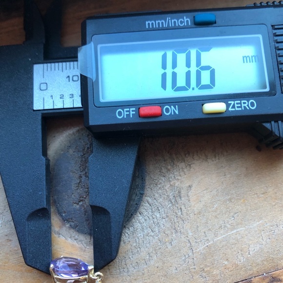 14k amethyst drop earrings - Picture 13 of 14